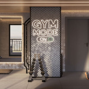 Perspectiva ilustrada do fitness