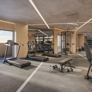 Perspectiva ilustrada do fitness