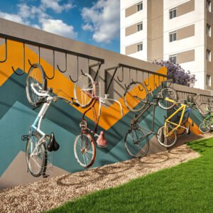 Perspectiva artística da bicicletário