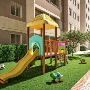 Perspectiva artística do playground